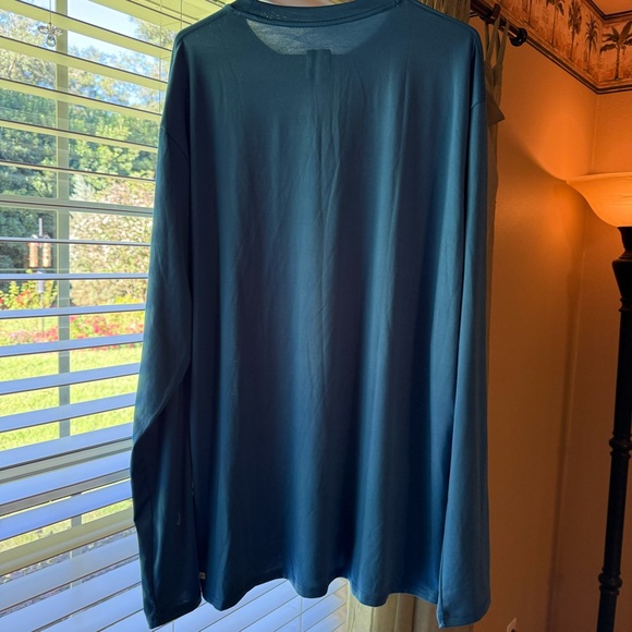 Quiksilver Men's Solid Streak Long Sleeve Rashguard UPF 50+, XXXL, Blue, NWT - Picture 4 of 11